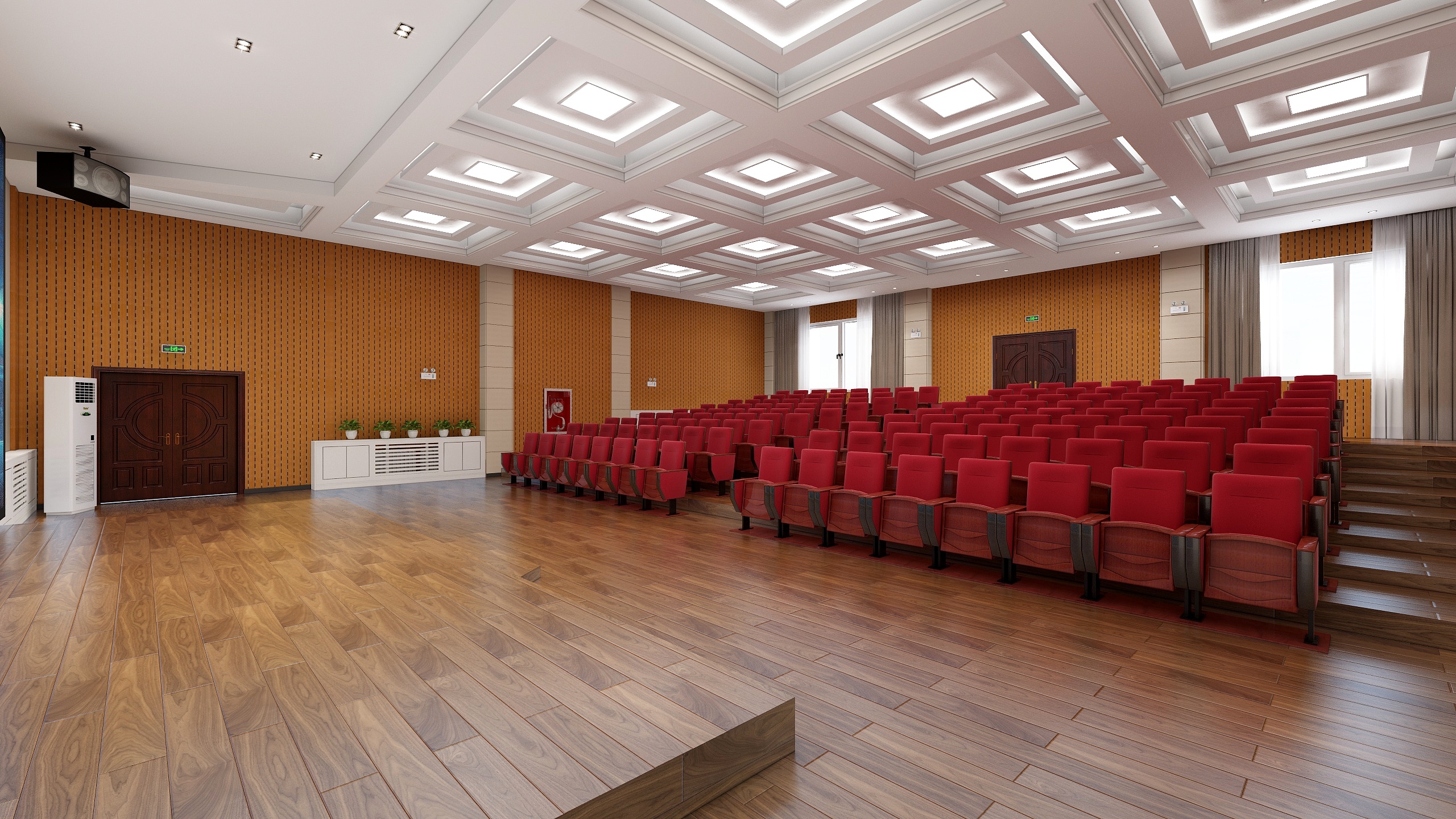 JoneW-渭南阶梯教室（陕西鑫搏阳实业有限公司）-装修设计方案