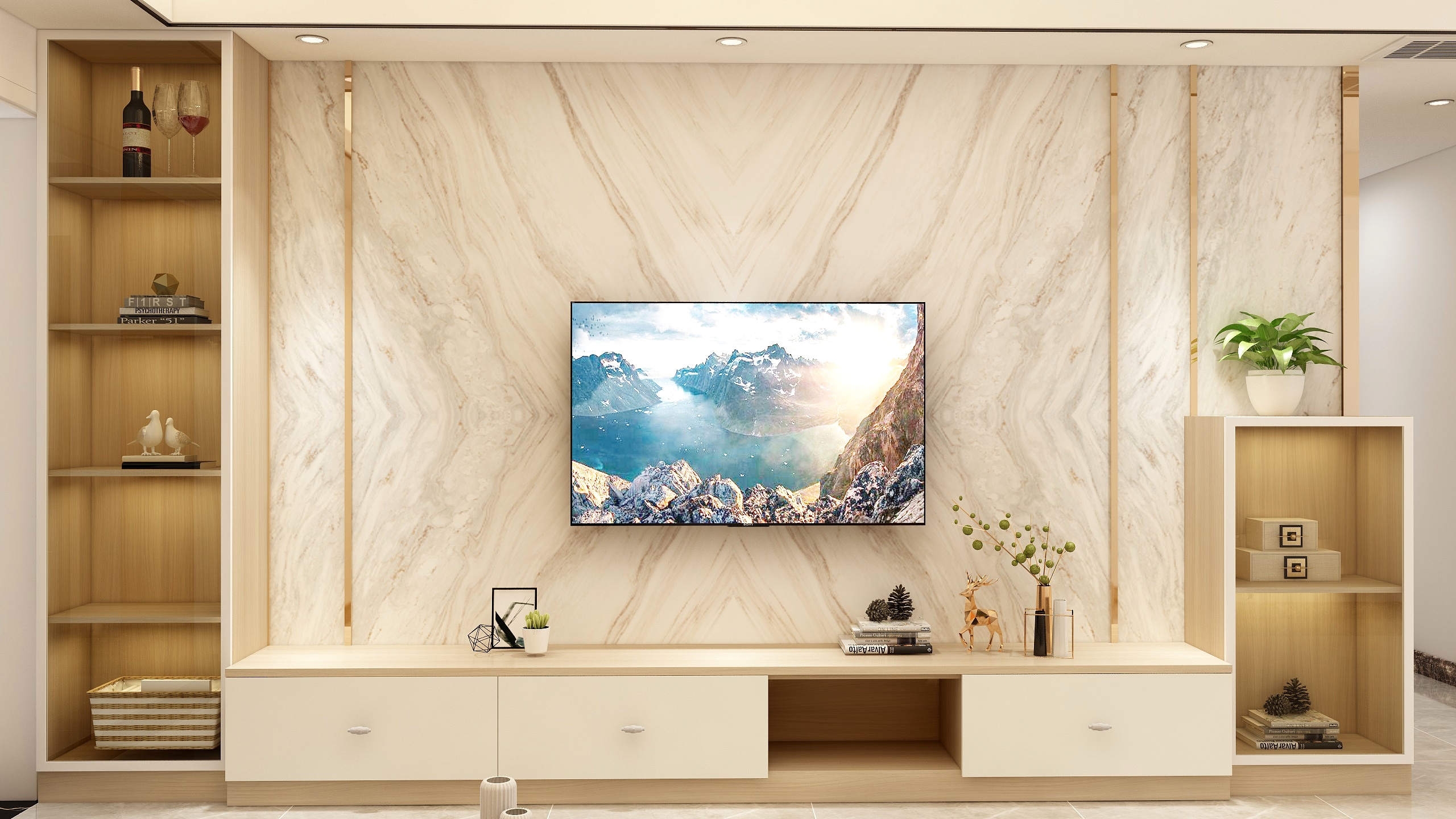 星空间丨袁思路-四居室轻奢风-装修设计方案