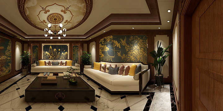 阁兰居集成墙板-空港  唐总   中式影视厅+车库-装修设计方案