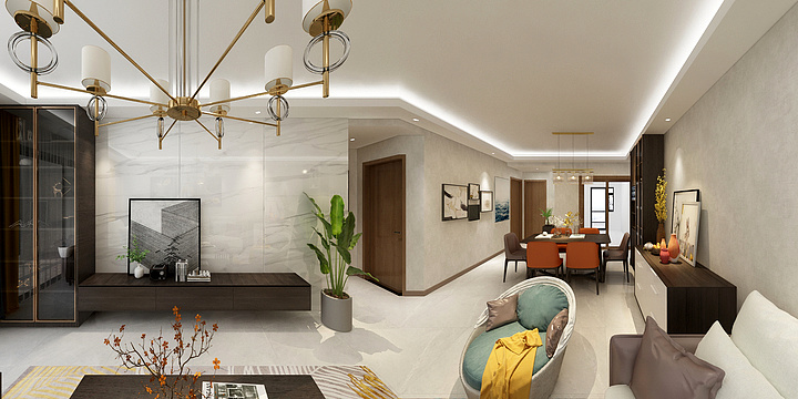 l盗亦有道l-俊发城143现代-装修设计方案