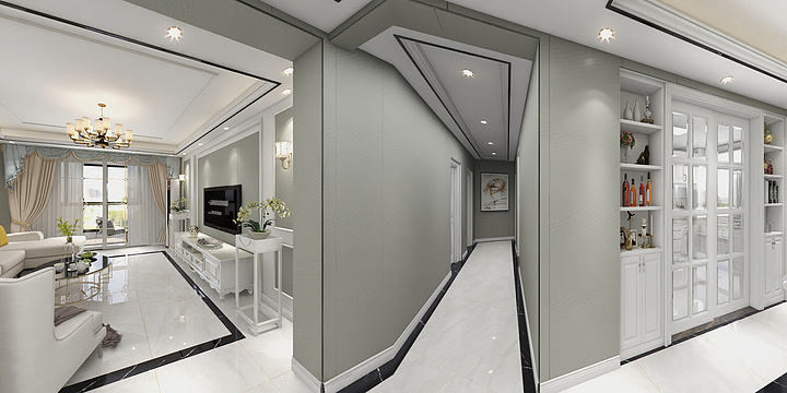 信阳市华府装饰工程有限公司-简欧-装修设计方案