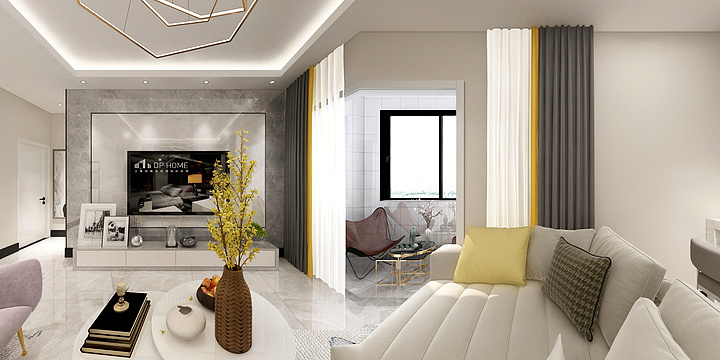 阿薇姐姐-正大华庭3001暖色-装修设计方案