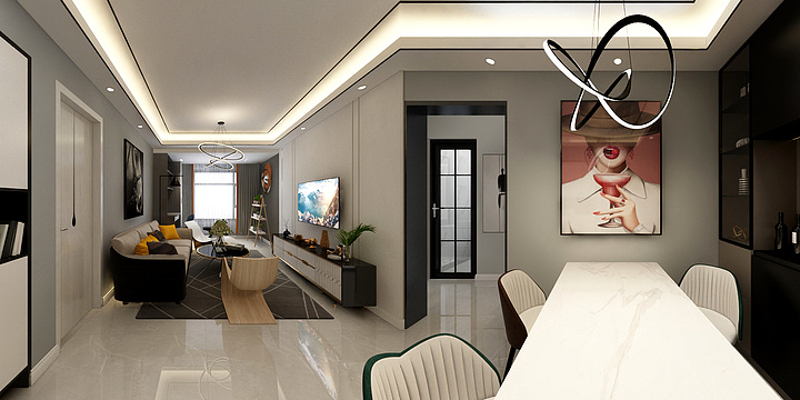 许俊华设计师-河畔俊园效果图-副本-装修设计方案