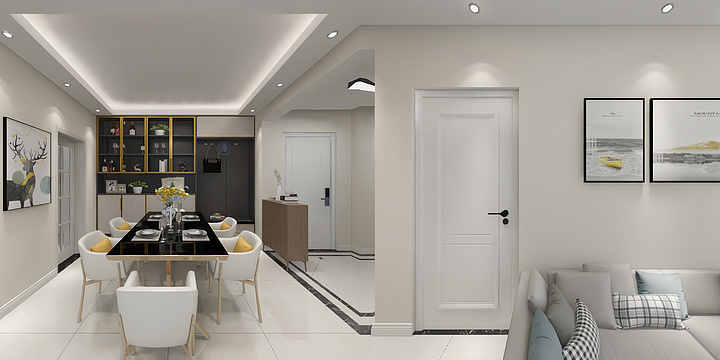 深圳尚品家装饰罗工-大中华幸福城C户型-装修设计方案