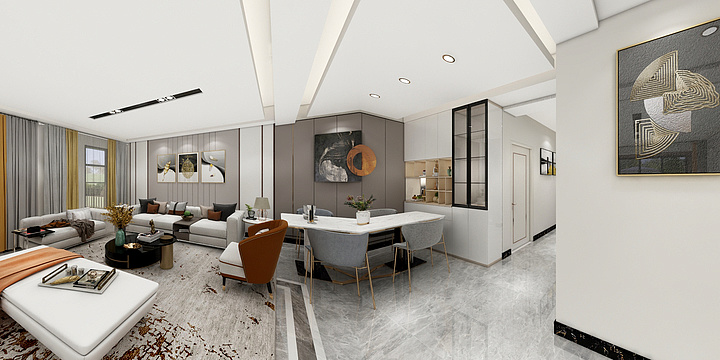 設绘主意-雨林澜山130-装修设计方案