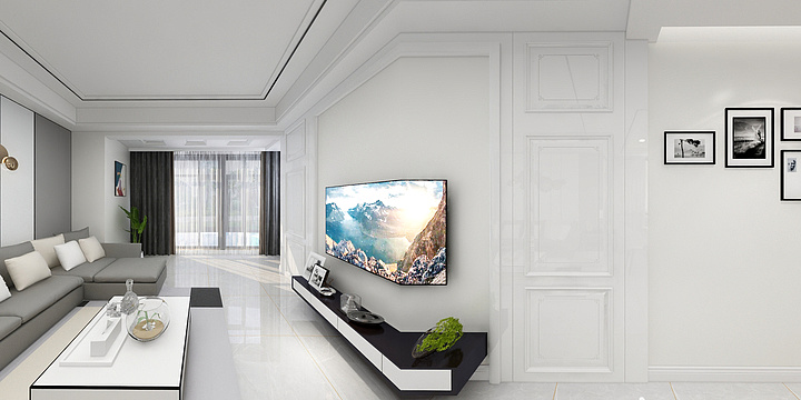 全案家装设计效果图-景秀江天楼盘-装修设计方案