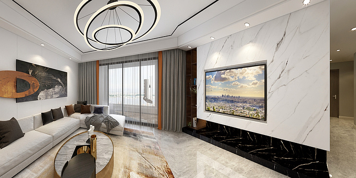 张艳婷-现代-锦悦湾6栋-装修设计方案