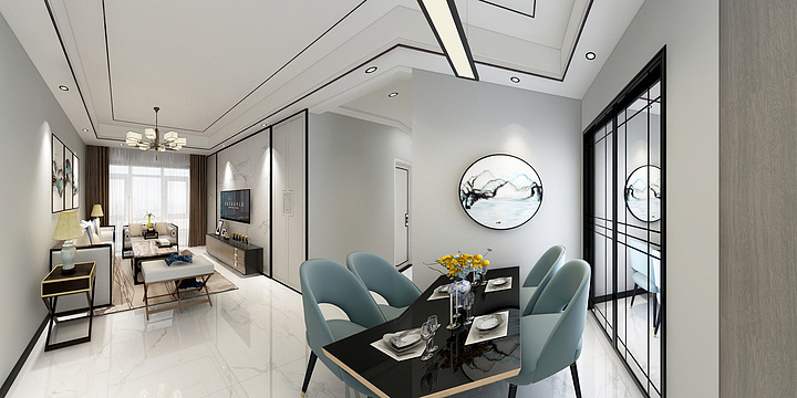 沐然工匠装饰-绿地新里克拉公馆306方案-Mo-装修设计方案