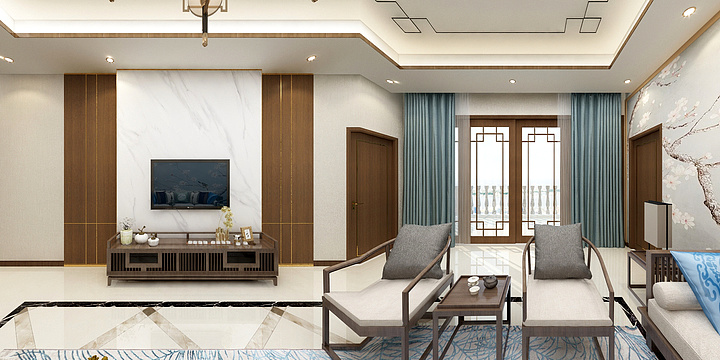 冰点云图-郝先生新中式-装修设计方案