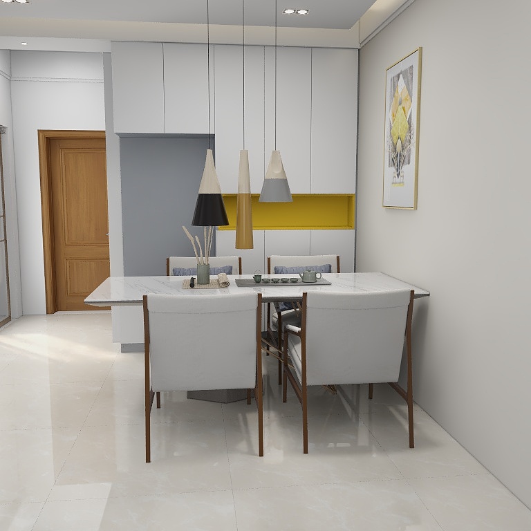 亦轩出品-德信海德公园83.00㎡A2’3室2厅1卫1厨-装修设计方案