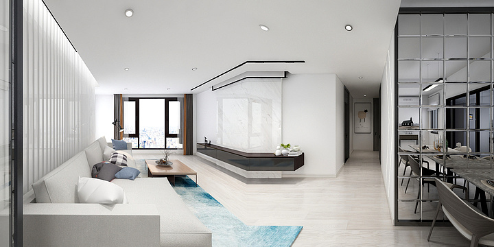 高小六-三盛极简风格样板房-装修设计方案