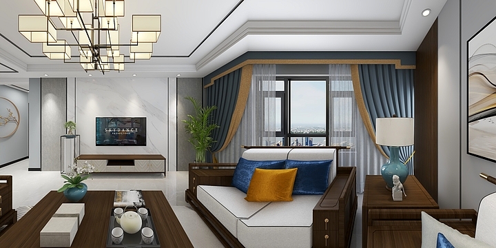 潍坊新铭鑫装饰装潢工程有限公司-中央华府8-405-副本-装修设计方案