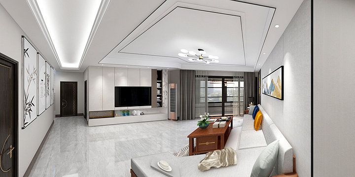 圣平装饰建材-小蜀山20-701-装修设计方案