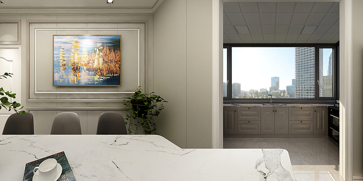 山西平遥阮文昶-鹿泉花园5层-现代皮雕最终设计11.12灰系简约-装修设计方案