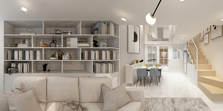 画龙莫工-唐商大厦B-53平方雅居（画龙）-装修设计方案