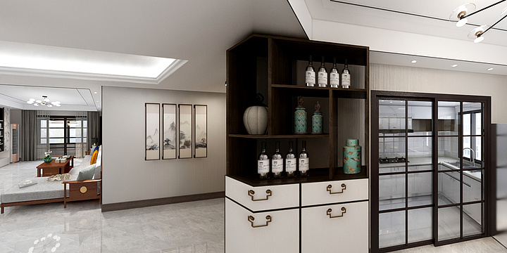 圣平装饰建材-小蜀山30-1501-装修设计方案