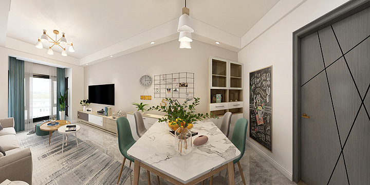 有乾设计-《平层》90M²广德小区32-3-201-装修设计方案