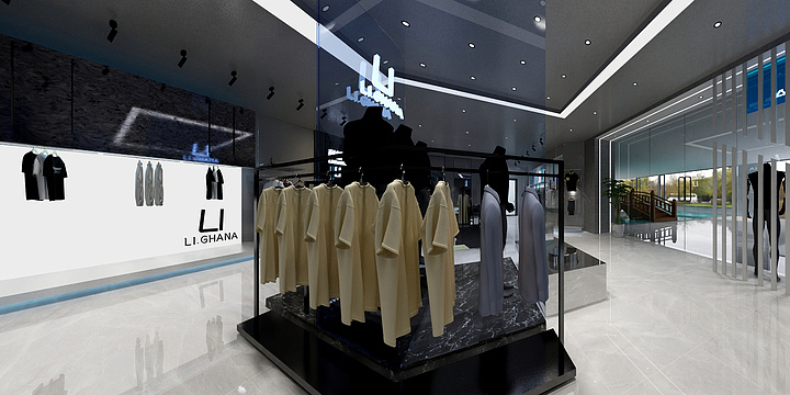 曾鼎鼎-《店装》85平品牌服装店-装修设计方案