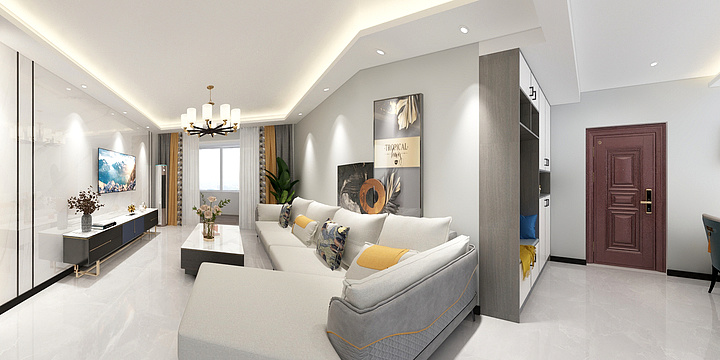 乐设计悦生活-合园6-1-1803（现代简约）-装修设计方案