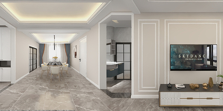 淡墨MrLU-特变世纪广场周先生-装修设计方案