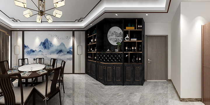 装修高端设计-天安门酒业包间-装修设计方案