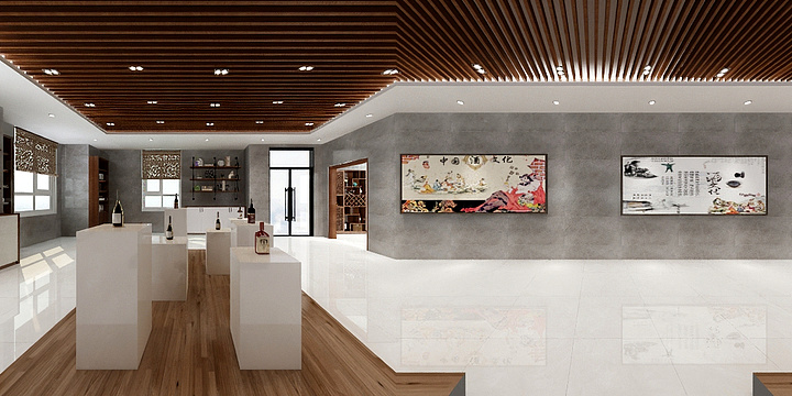 艺城装饰设计-展厅设计方案-装修设计方案