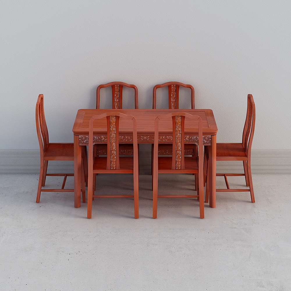 1208餐桌椅3D模型