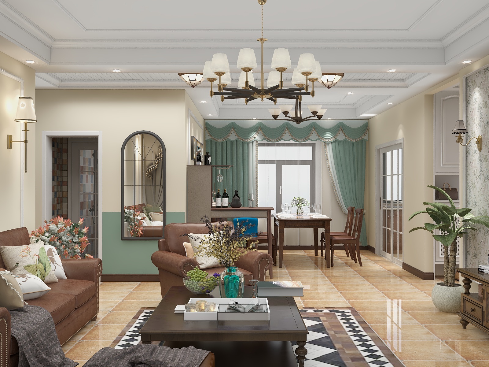 白泉KJL-美式乡村-装修设计方案