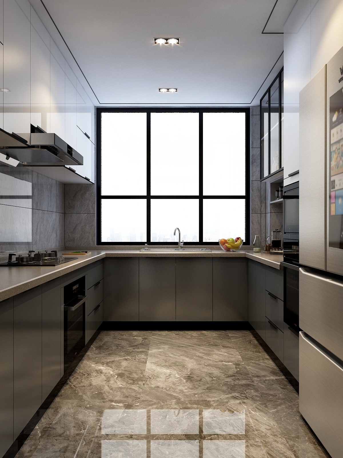 湛智华-现代简约135平4房装修效果图