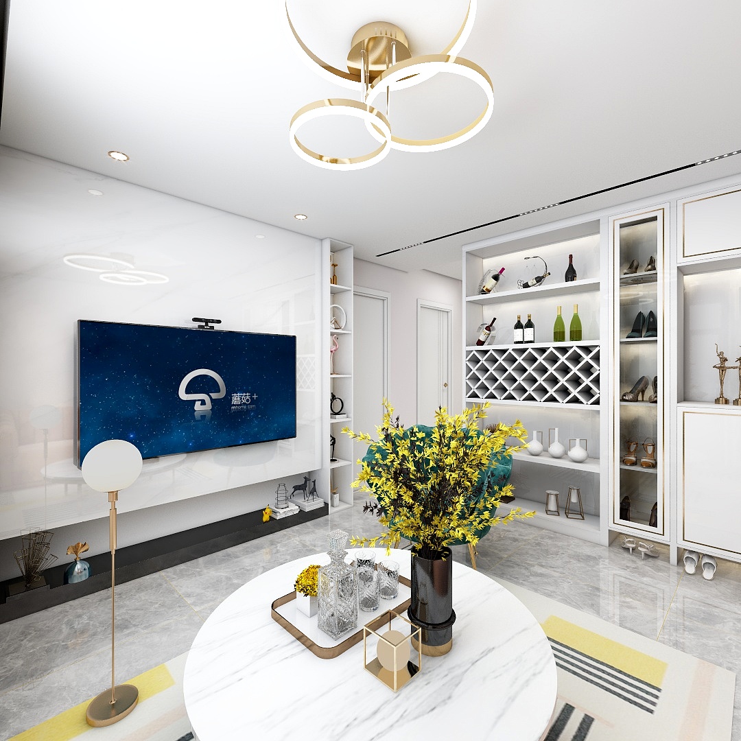 归境设计-《女孩》44方现代简约单身公寓-装修设计方案