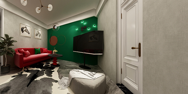 瞿小果-梅花三村-20幢现代法式混搭-装修设计方案