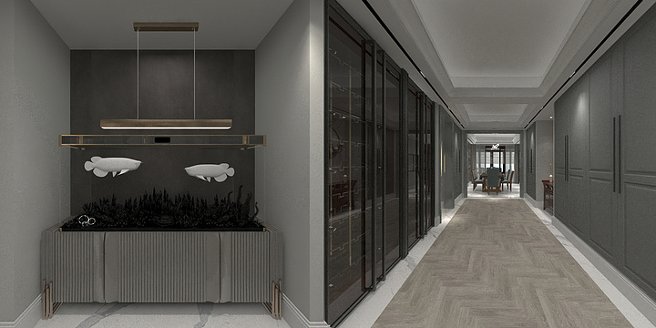 合奕-中海紫御豪庭C户型3室5卫-装修设计方案