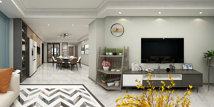 青木全屋定制工厂-青龙华庄10#401室-装修设计方案