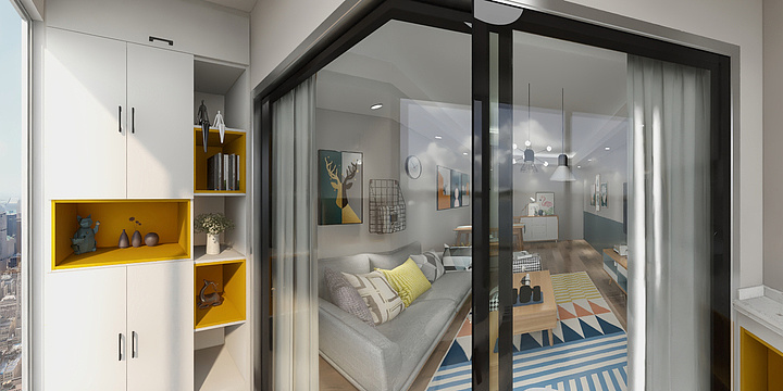 十五号SC-融创壹号-阳台柜-装修设计方案