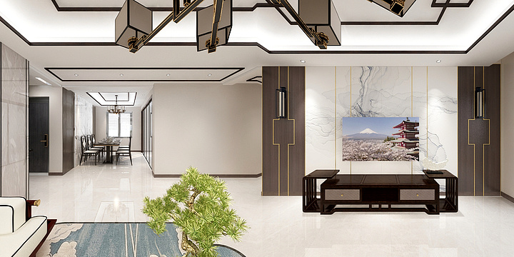 云谷设计丶Leo-邳州橡树湾18-1-301酷家乐-装修设计方案