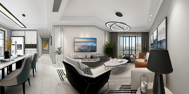 王正林高端定制-安兴正和城10-1003-装修设计方案