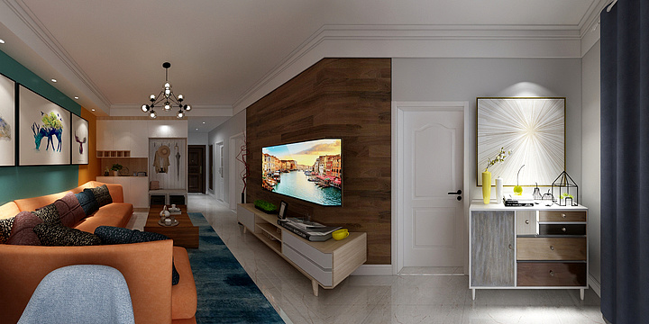 _装修设计_-华融国际水岸7#I户型北欧-装修设计方案