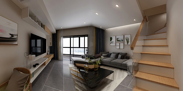 思维鲸设计-万柳书院1878样板间原木北欧日式-装修设计方案