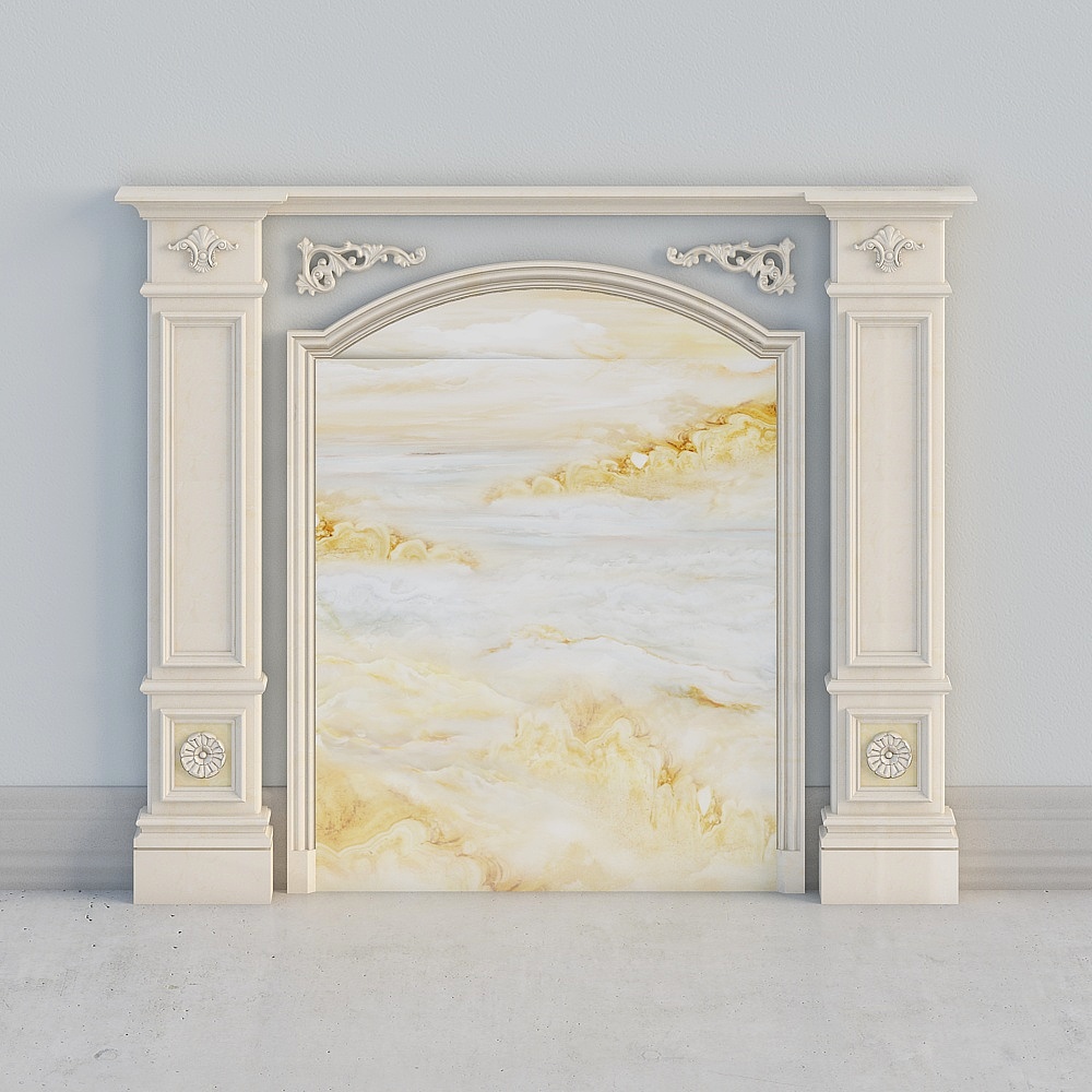 餐厅背景墙3D模型