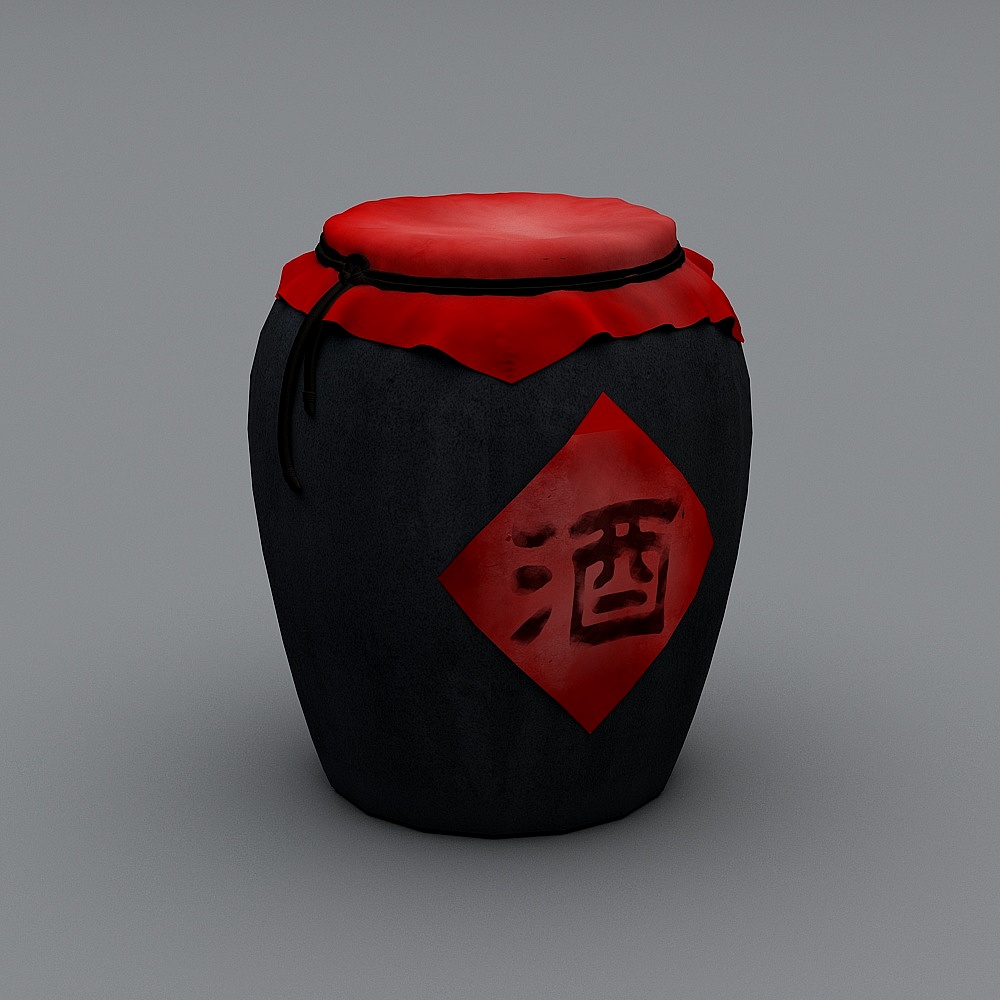 酒缸3D模型