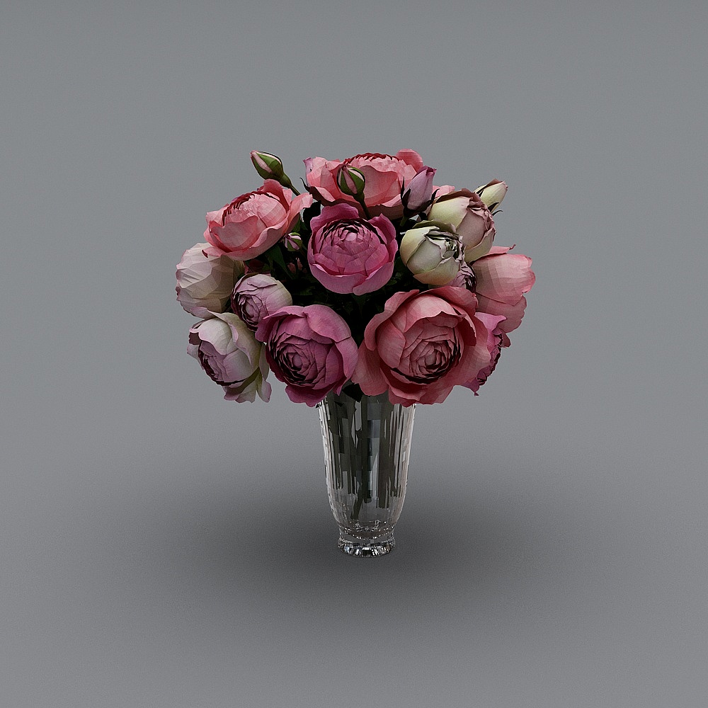 粉牡丹1911133D模型
