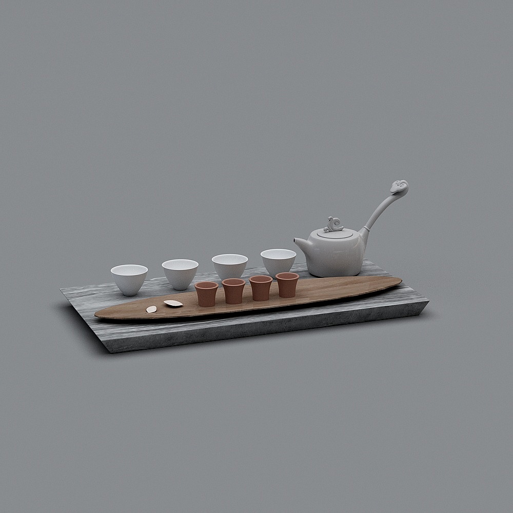 茶盘3D模型