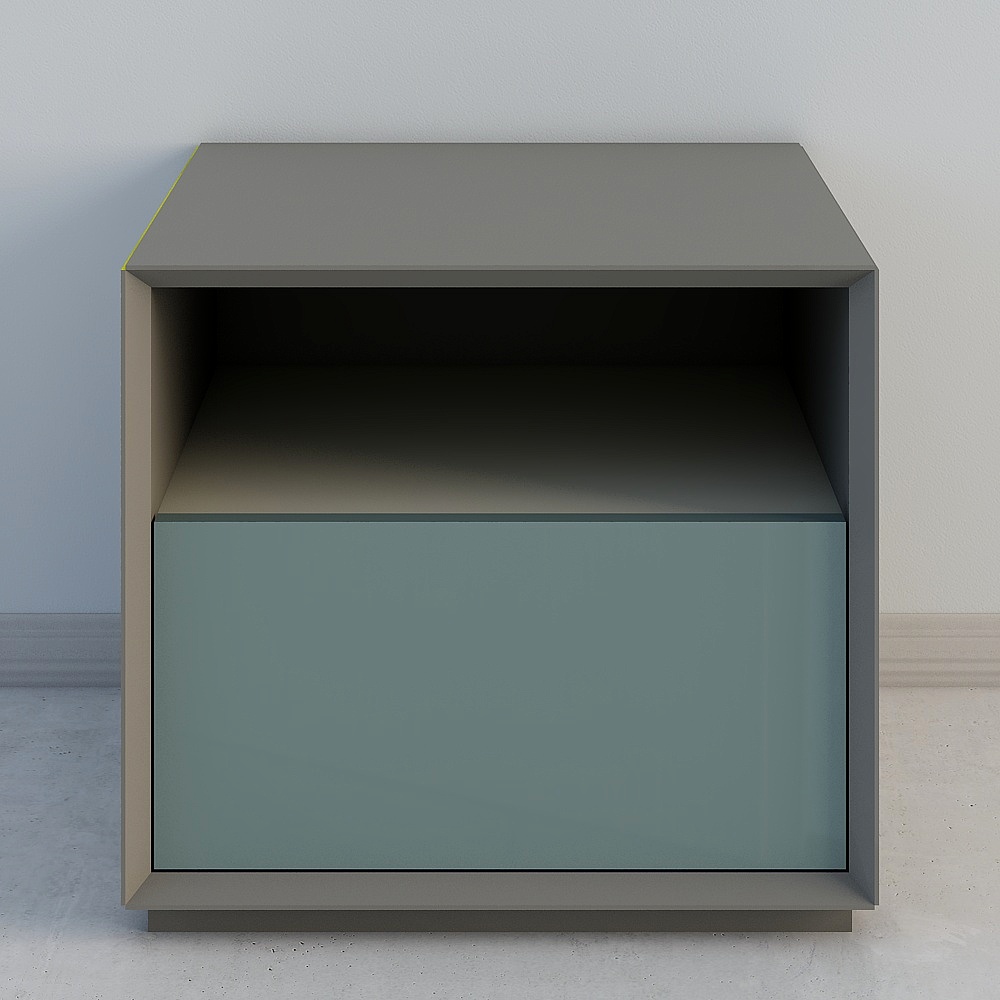 蝶层床头柜-5003D模型