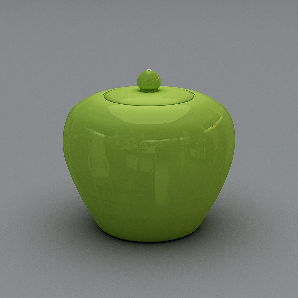 椭圆罐罐小3D模型