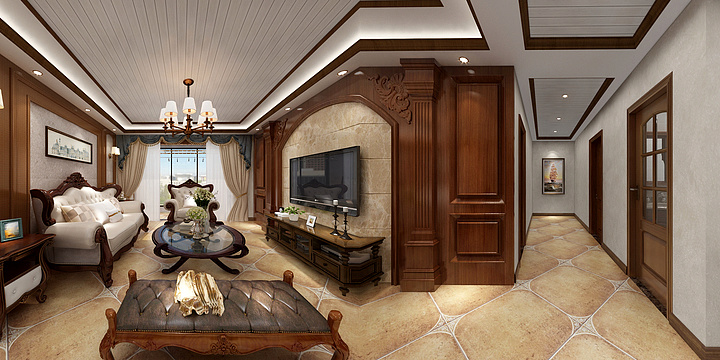 御美家整装集团-武城高层研发图-涂奈克墙衣-现代简约-装修设计方案