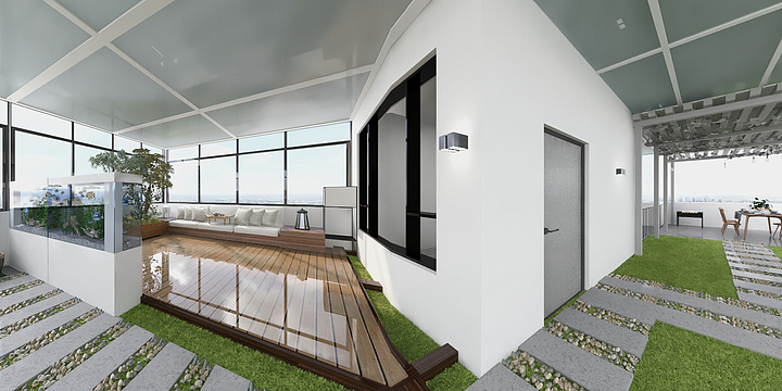 Elshaara泉-梁总家装-顶楼阳光房-装修设计方案