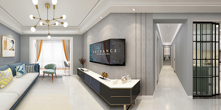 居上设计蒋源-花园城14-601-刘美女-装修设计方案