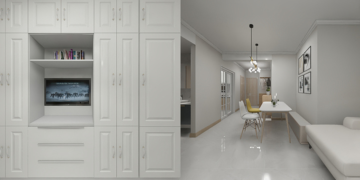 龙居-长城逸府三房-装修设计方案