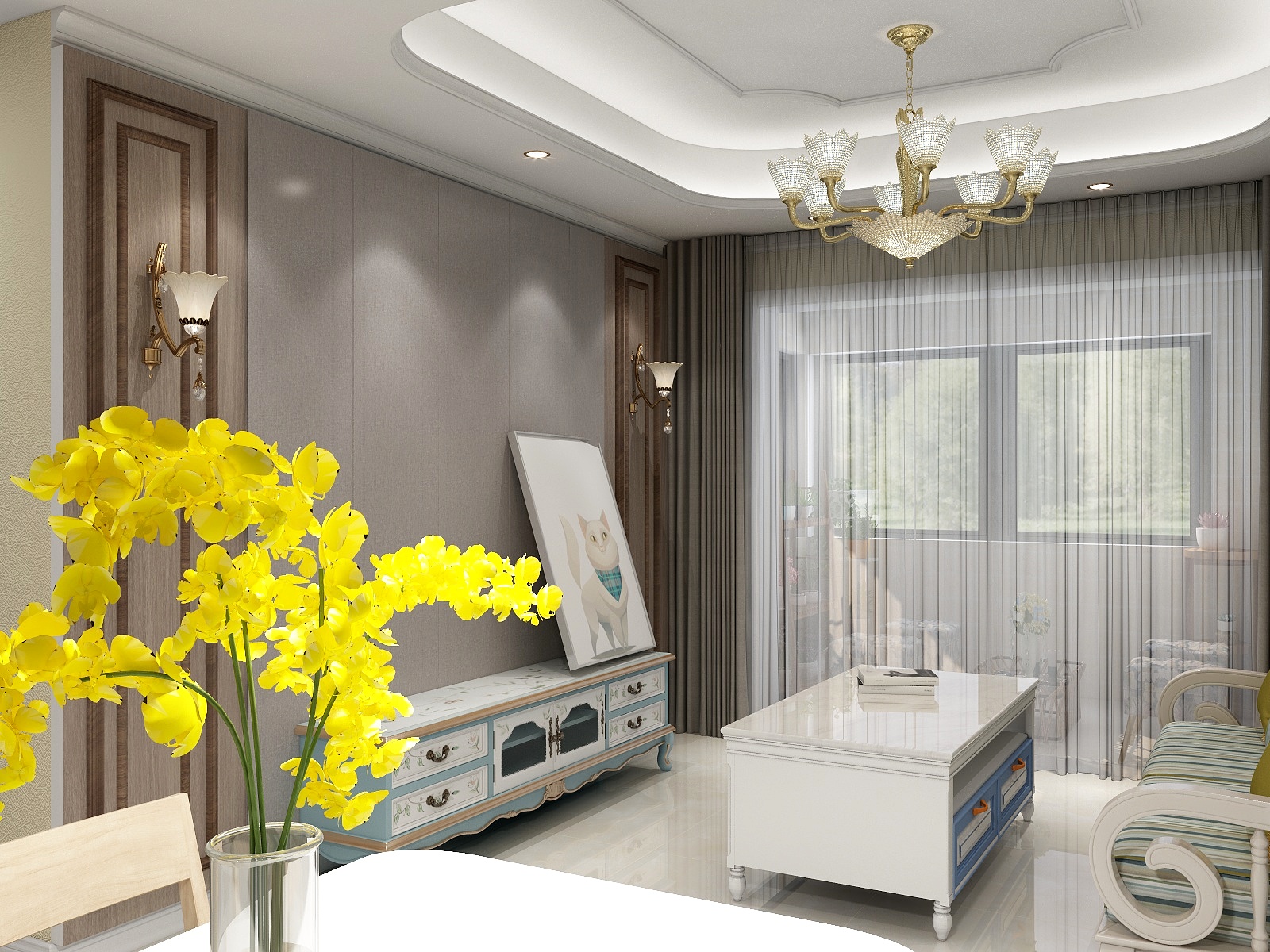 郭建乐-德信海德公园83.00㎡A2’3室2厅1卫1厨-装修设计方案