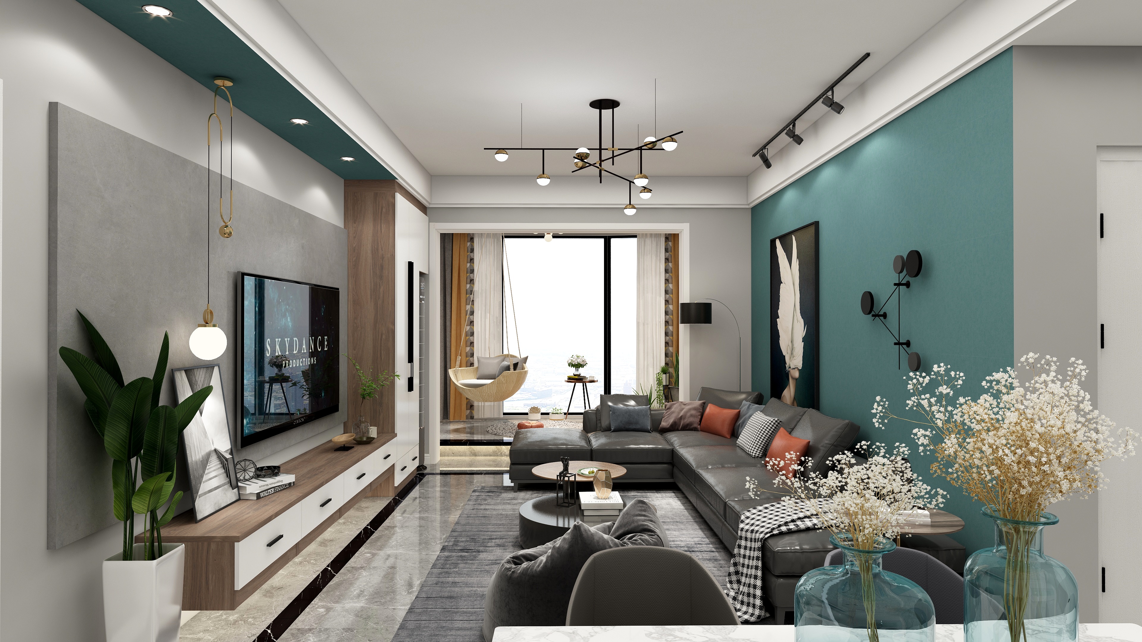 设计师陈瑶-123方混搭三居装修效果图